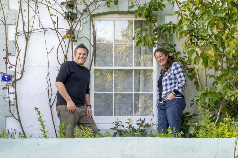 Poppy and Guy Harrop, enjoying their Secondary Glazing