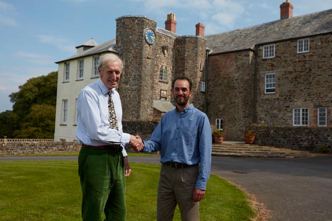 Mukti Mitchell of Mitchell & Dickinson with the Hon. John Rous, owner of the Clovelly Estate
