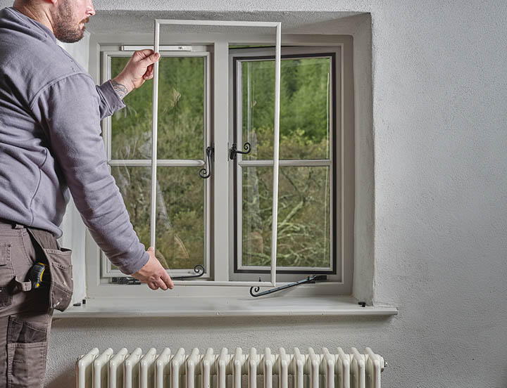 Mitchell & Dickinson secondary glazing case study Cornwall, fitting CosyGlazing to casement window
