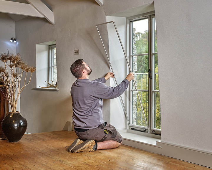 Mitchell & Dickinson secondary glazing case study Cornwall, fitting CosyGlazing to doors