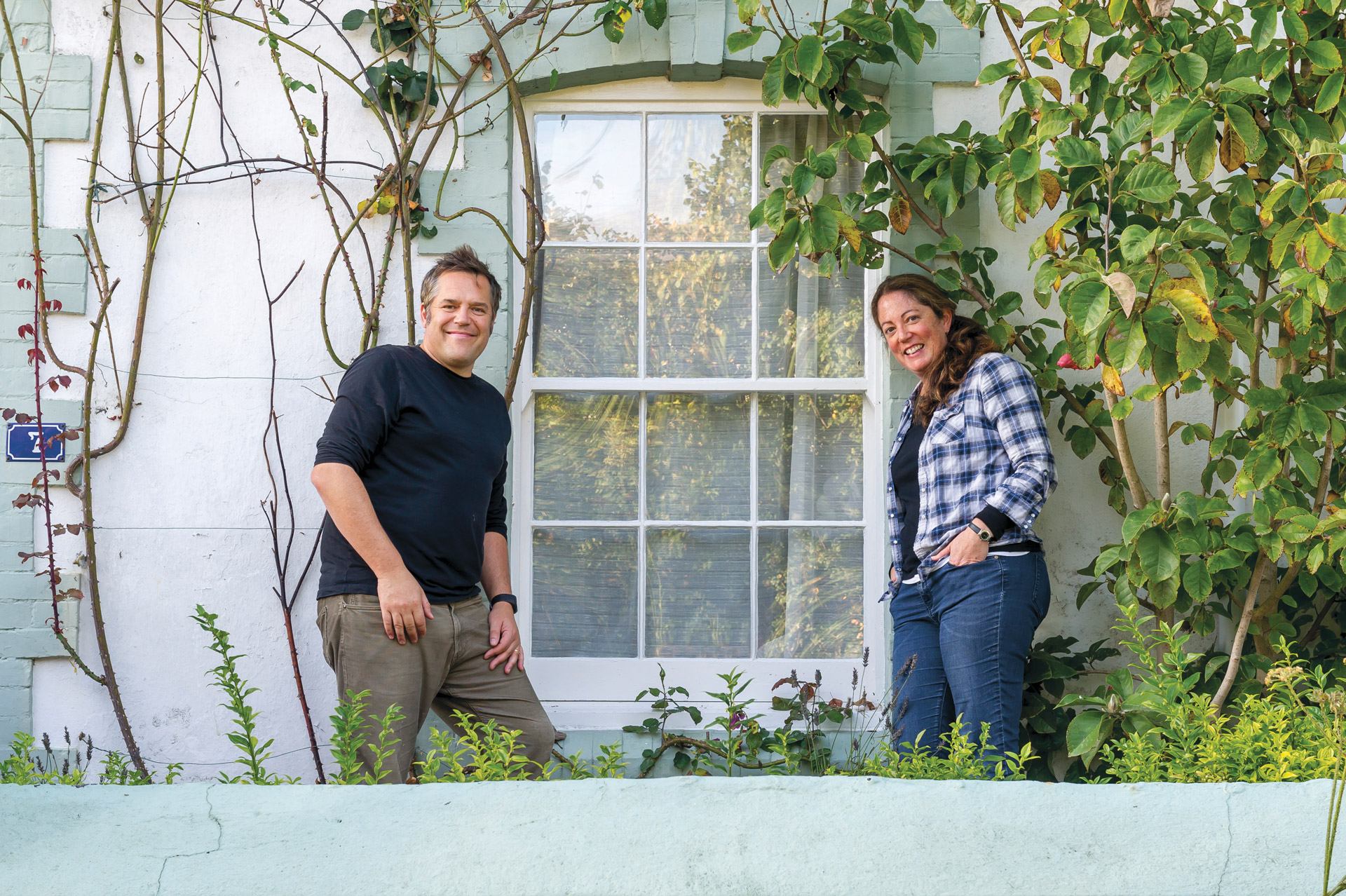 Poppy and Guy Harrop, enjoying their Secondary Glazing